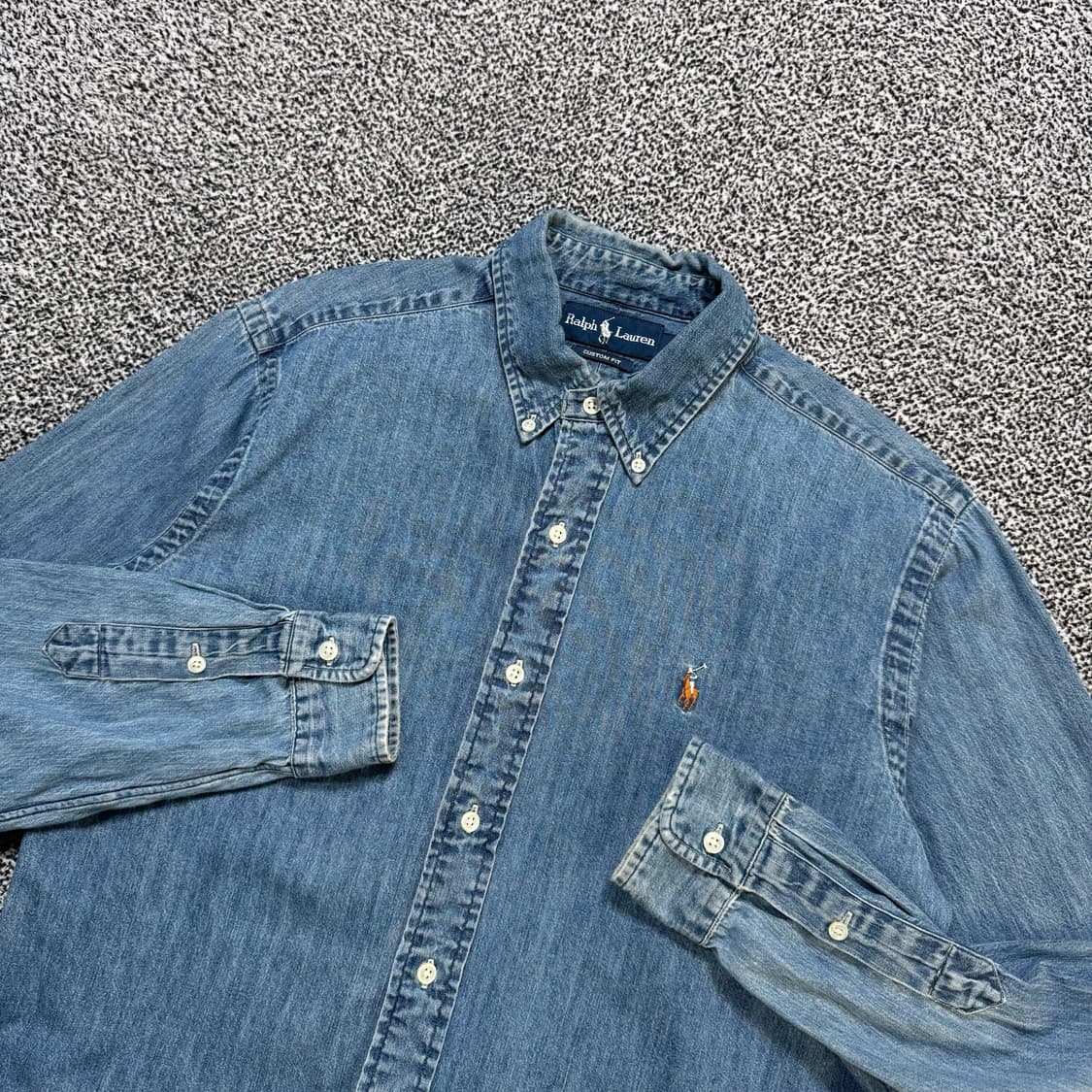 Name : 폴로 랄프로렌 샴브레이 시그니처로고 데님 셔츠 :)  상품이미지2