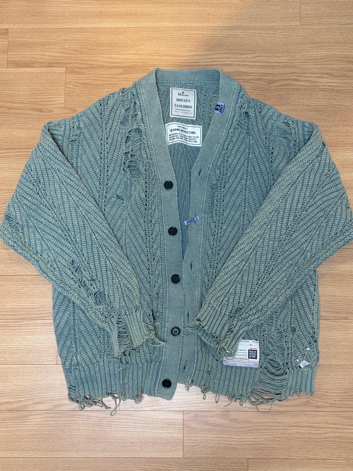 미하라 야스히로 디스트레스드 가디건 [46] 상품이미지1