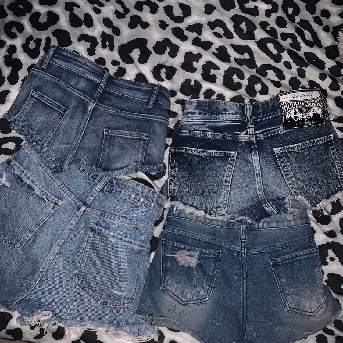갸루 데님 숏팬츠 일괄 y2k 상품이미지2