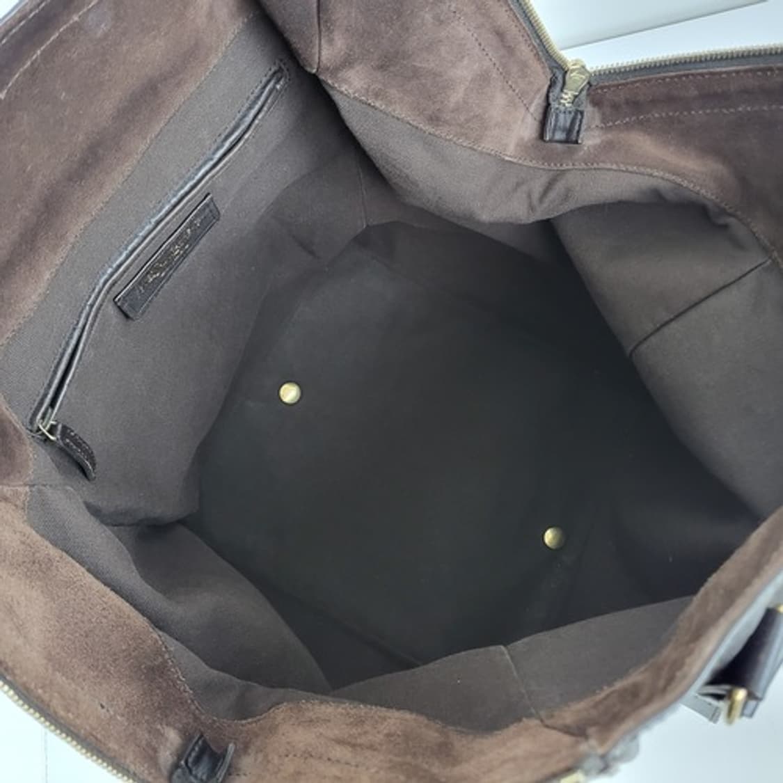 정품 생로랑(입생로랑) 다크브라운가죽 다운타운 백 상품이미지10