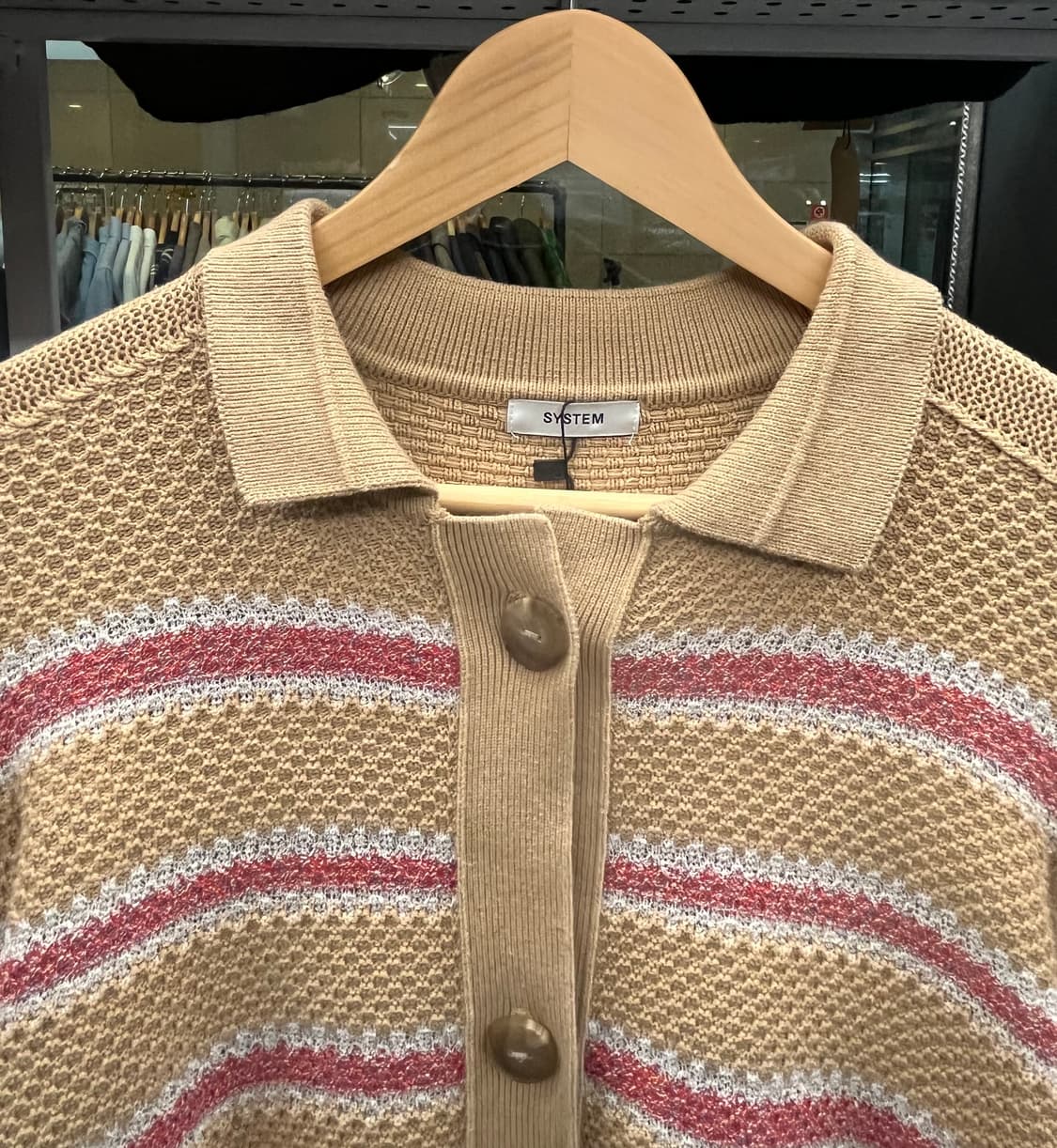 SYSTEM 스트라이프 니트 가디건 상품이미지2
