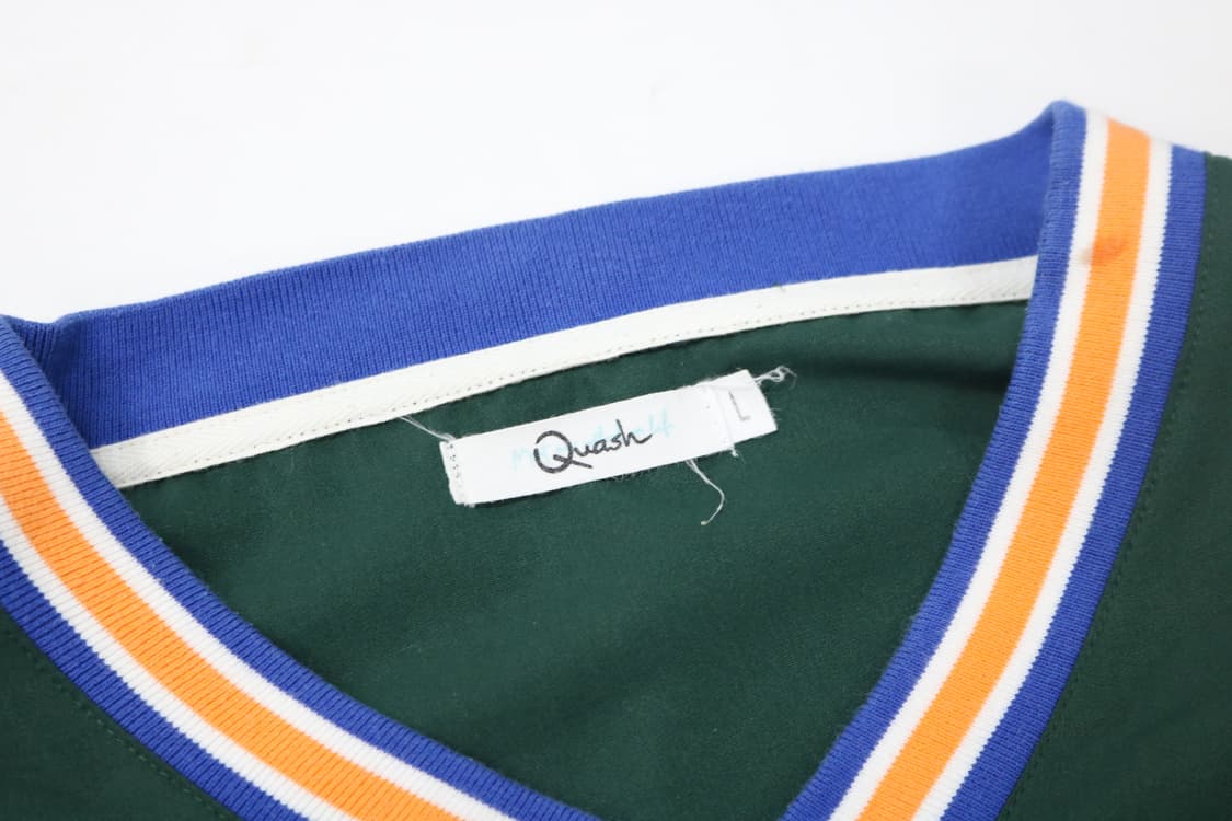 Quash 빈티지 마나사스 컬리지 그린 V넥 웜업 (L) 상품이미지4