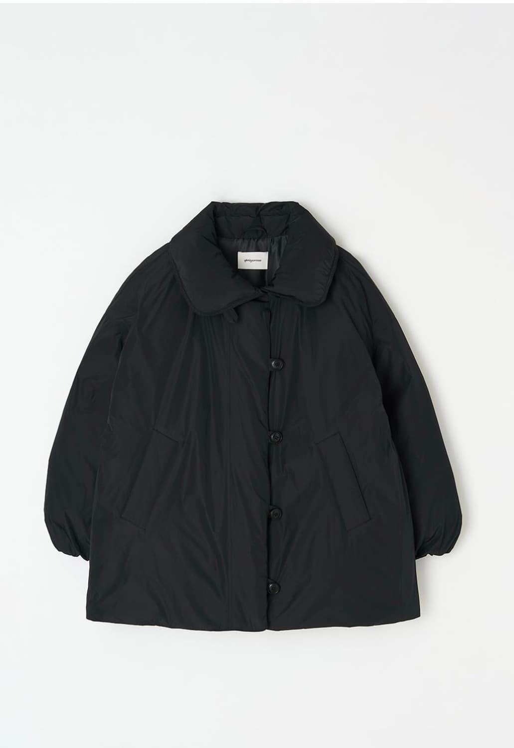 스프링크로커스 덕다운 하프코트 블랙 상품이미지4