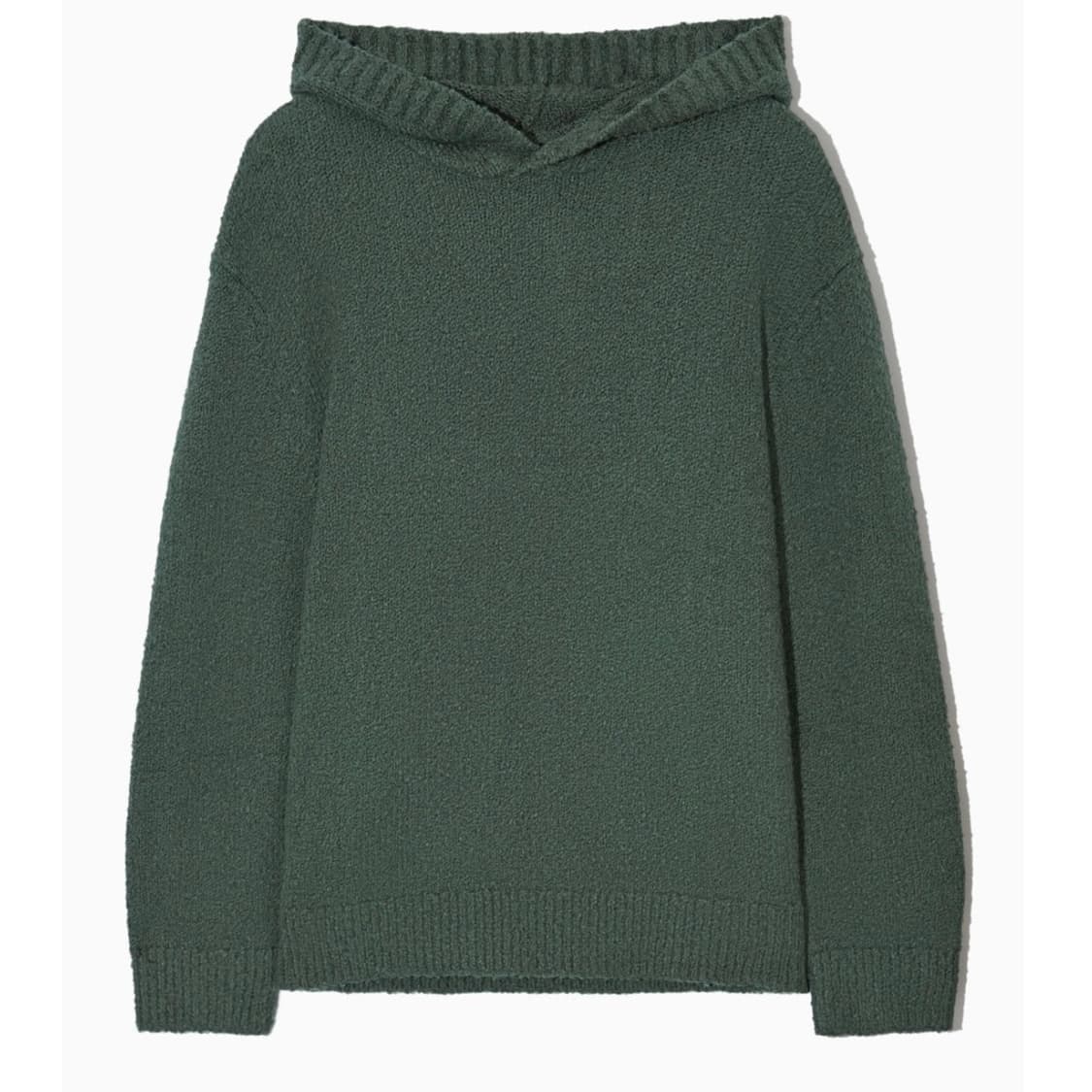 COS 부클레 니트 후드 그린 S사이즈 상품이미지1
