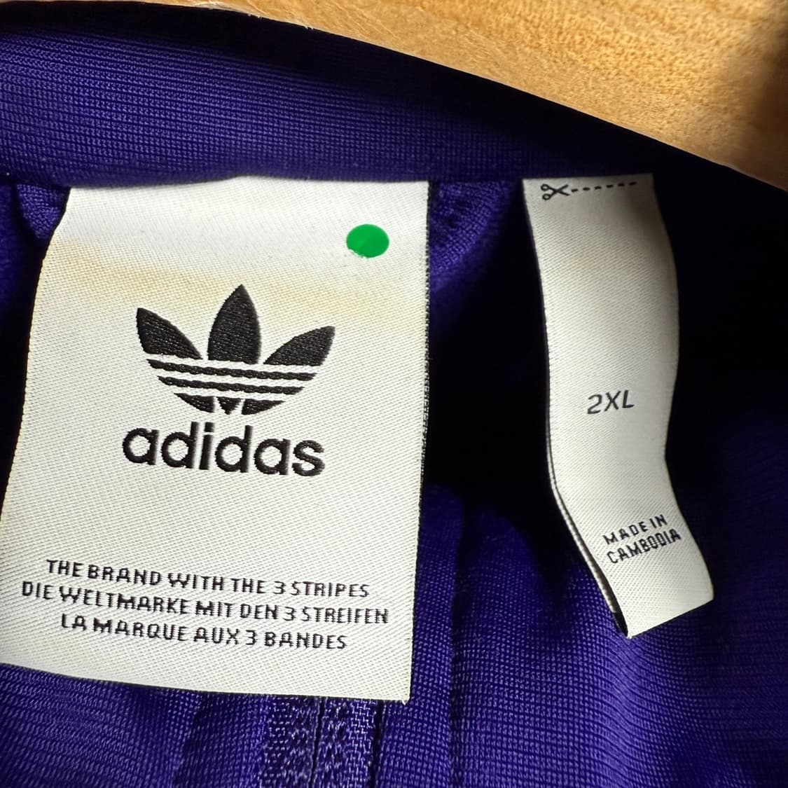 2XL 아디다스 파이어버드 퍼플 트렉탑 상품이미지4