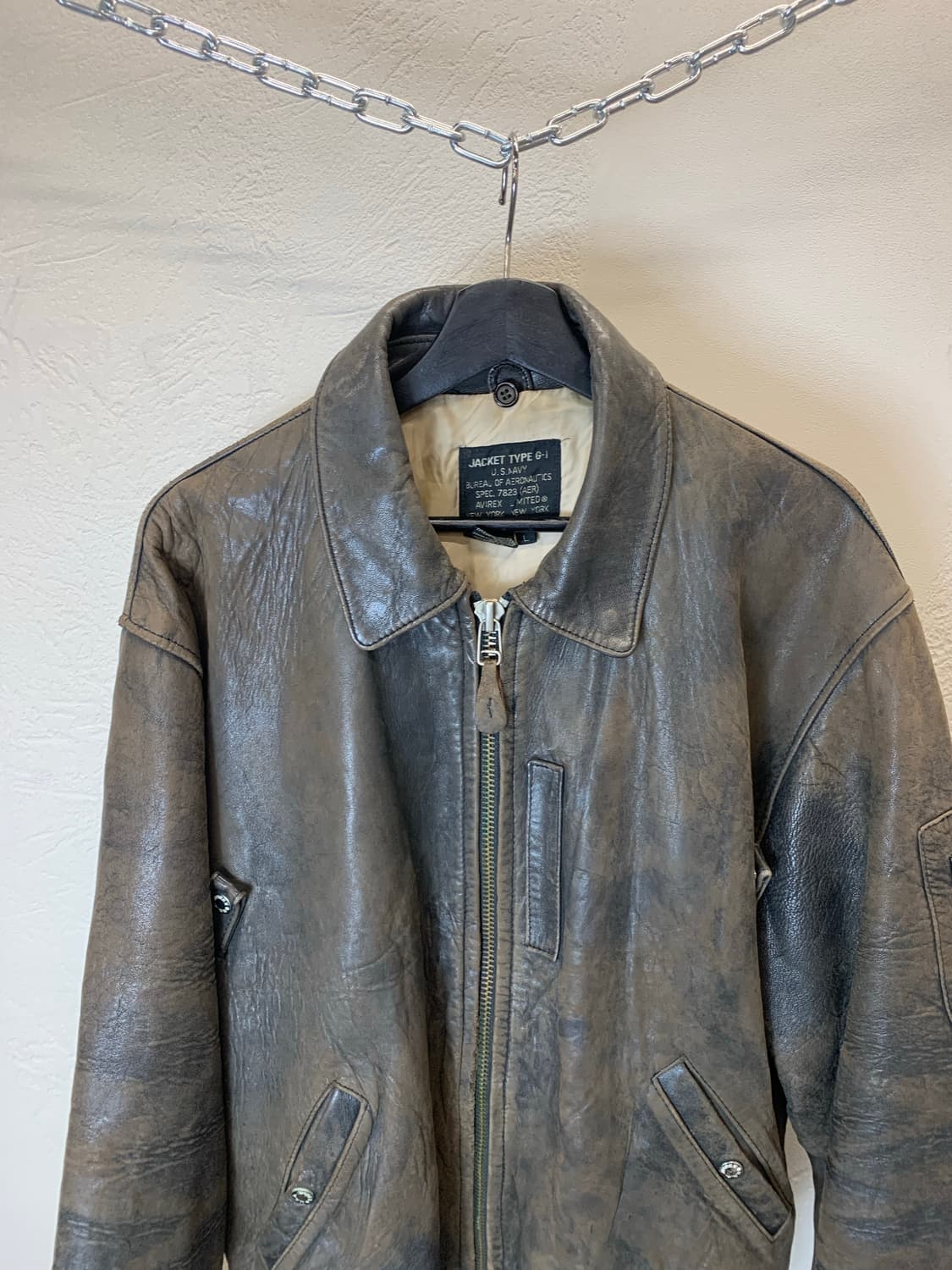 아비렉스 봄버 가죽자켓 상품이미지2