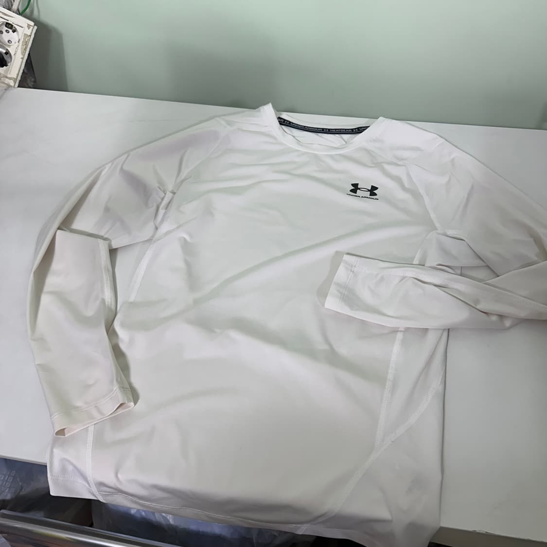 XL-XXL 언더아머 크림화이트 히트기어 헬스타이즈 상품이미지3