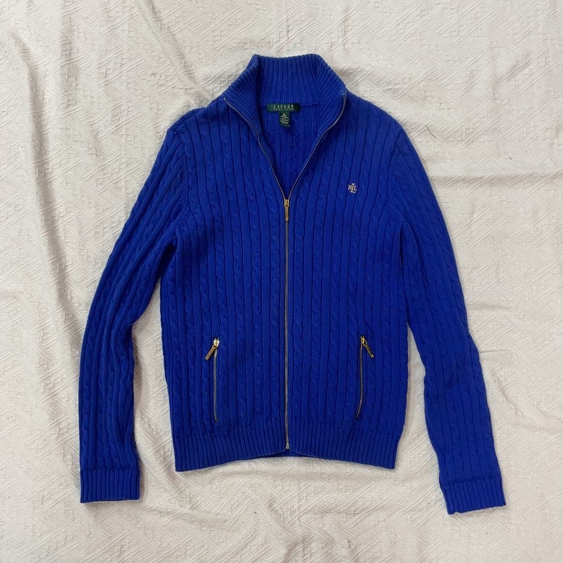 [95] 로렌 랄프로렌 폴로 여자 케이블 니트집업 상품이미지1