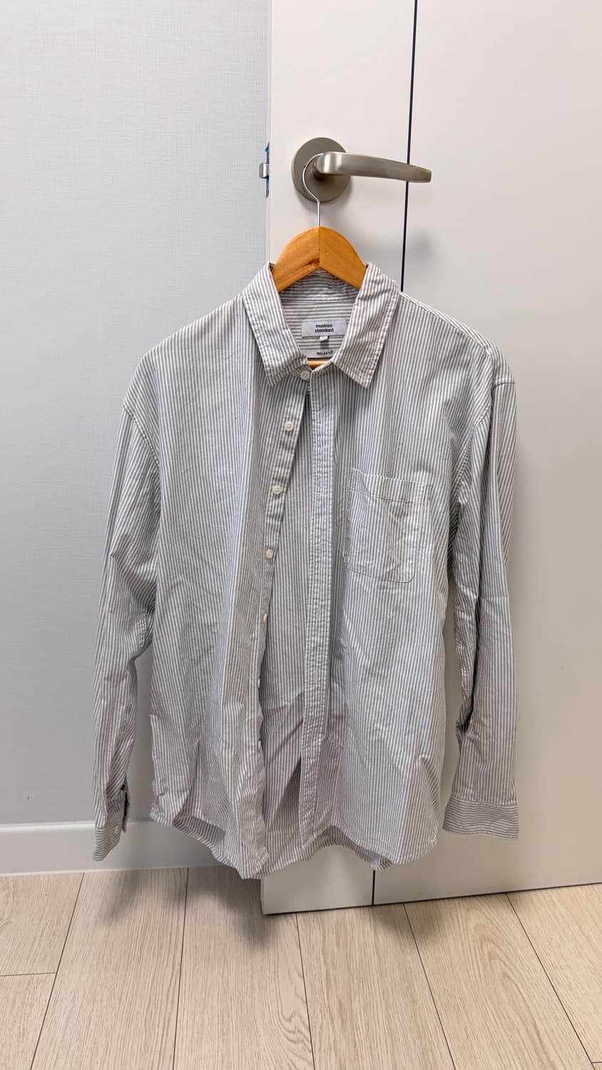 무신사 스탠다드 스트라이프 릴렉스 핏 옥스포드 셔츠 상품이미지3