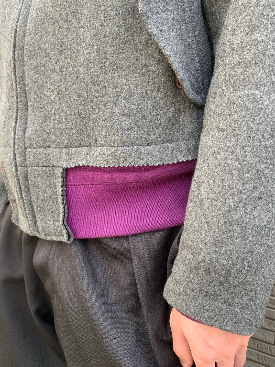 kolor 컬러 레이어드 블루종 상품이미지4