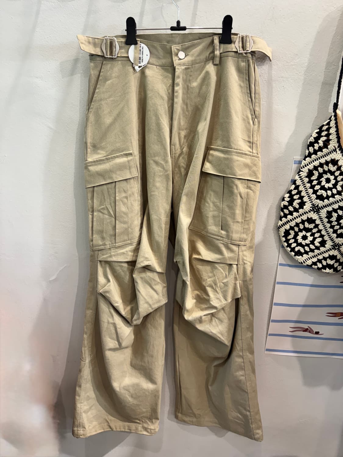 밑단 스트링 카고팬츠 상품이미지1
