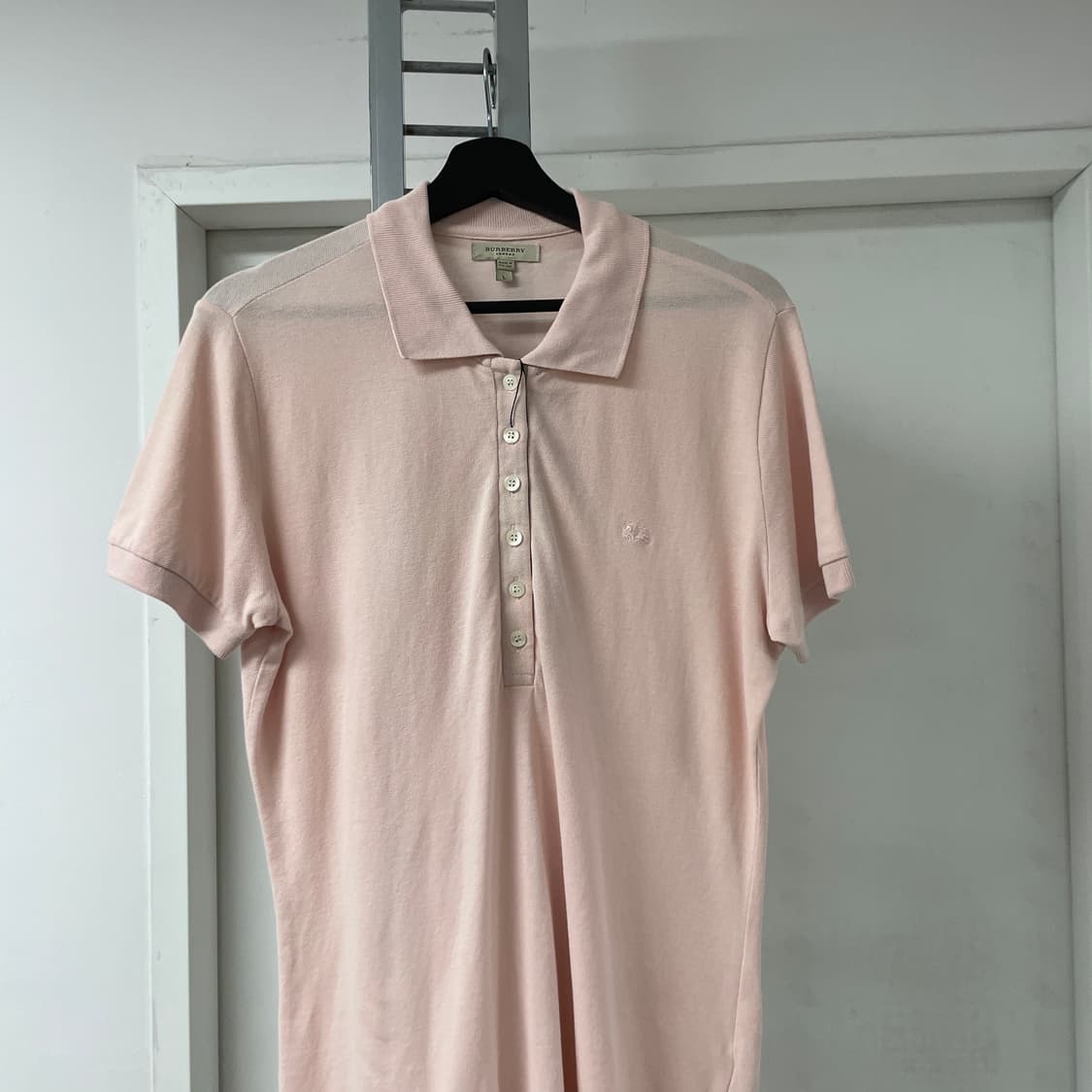 버버리 PK 반팔 카라티 핑크 L(W) 상품이미지2