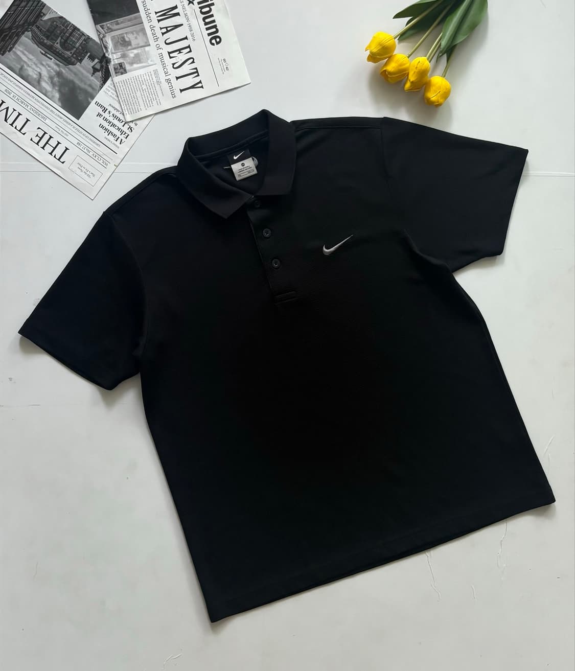 Nike 나이키 빈티지 블랙 스우시 반팔티 상품이미지1