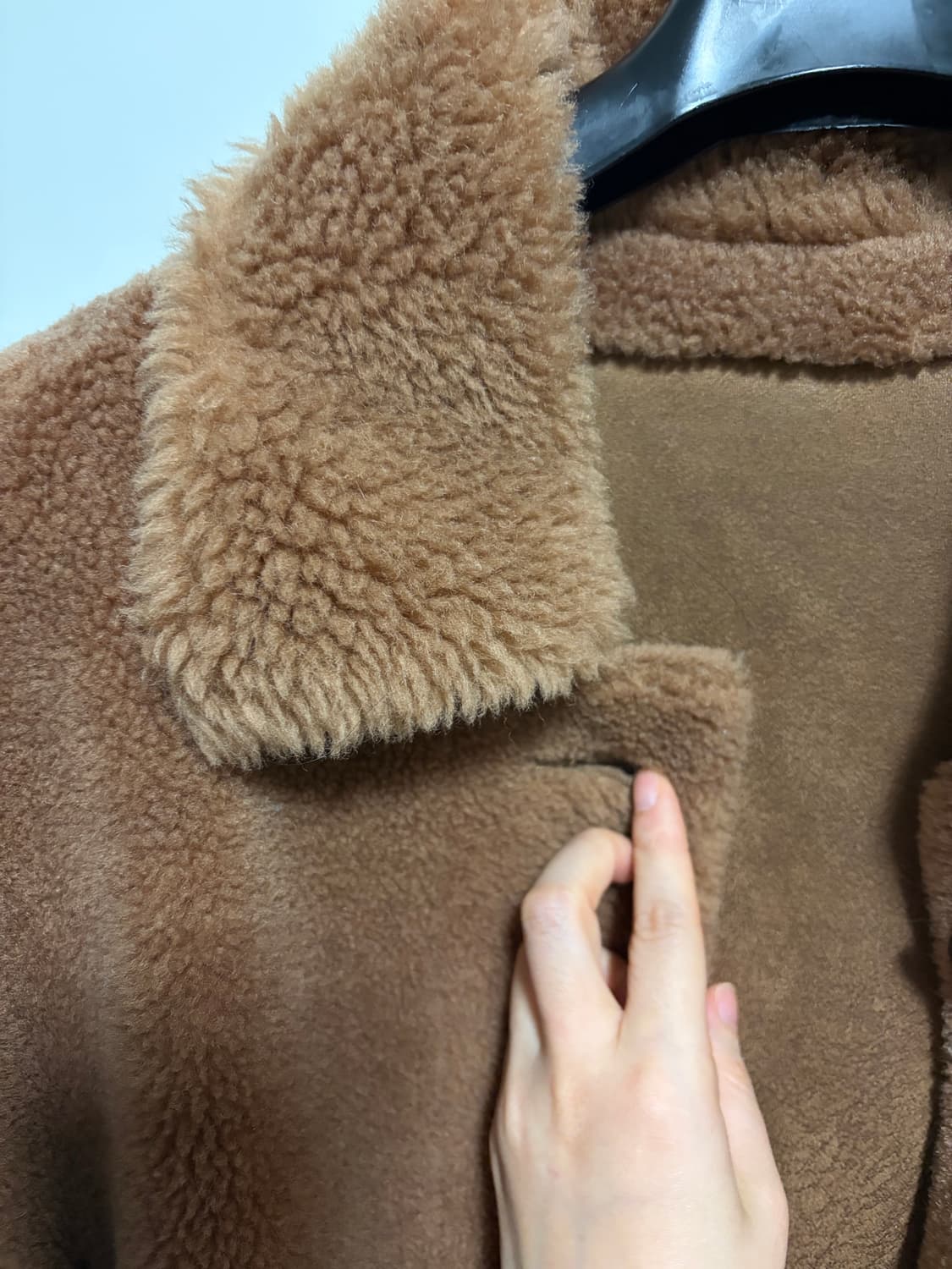 카멜 테디 퍼 코트  상품이미지6