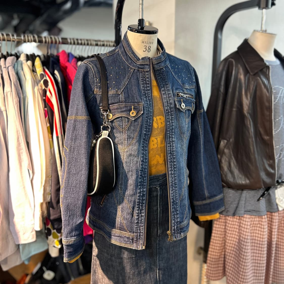 Vintage y2k Denim Jacket 상품이미지1