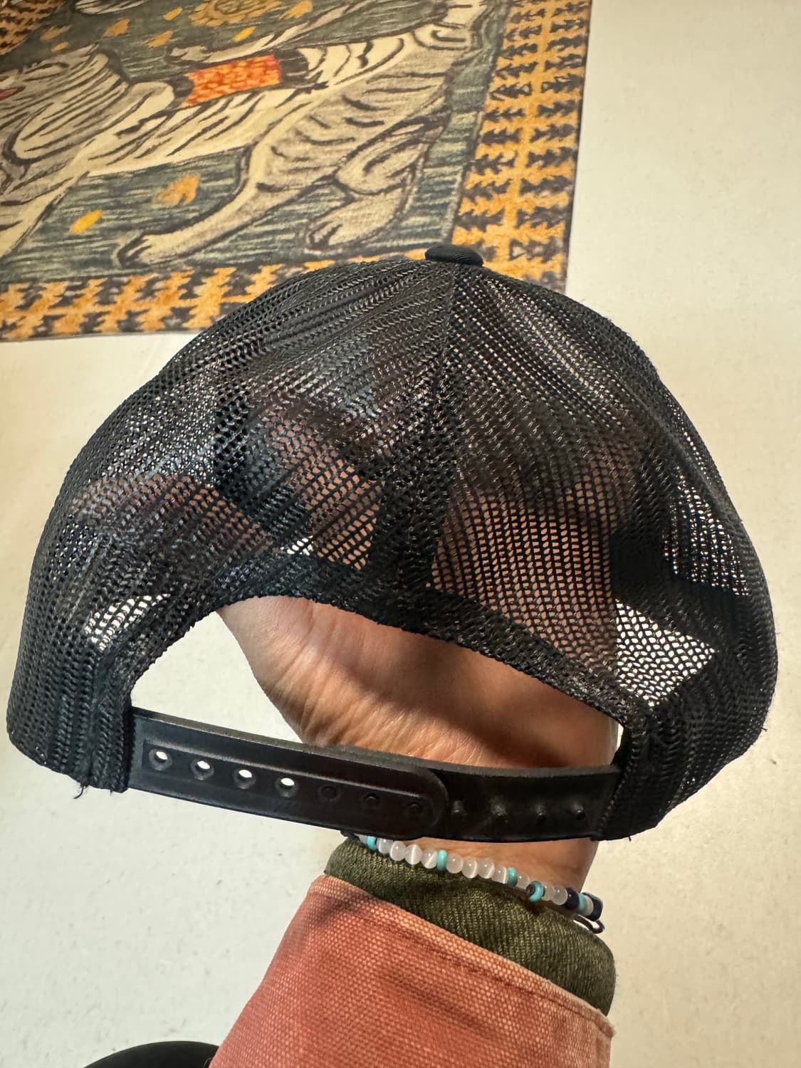 모터사이클 좀비 빈티지 자수 스냅백 트러커캡 모자 볼캡 블랙 상품이미지3