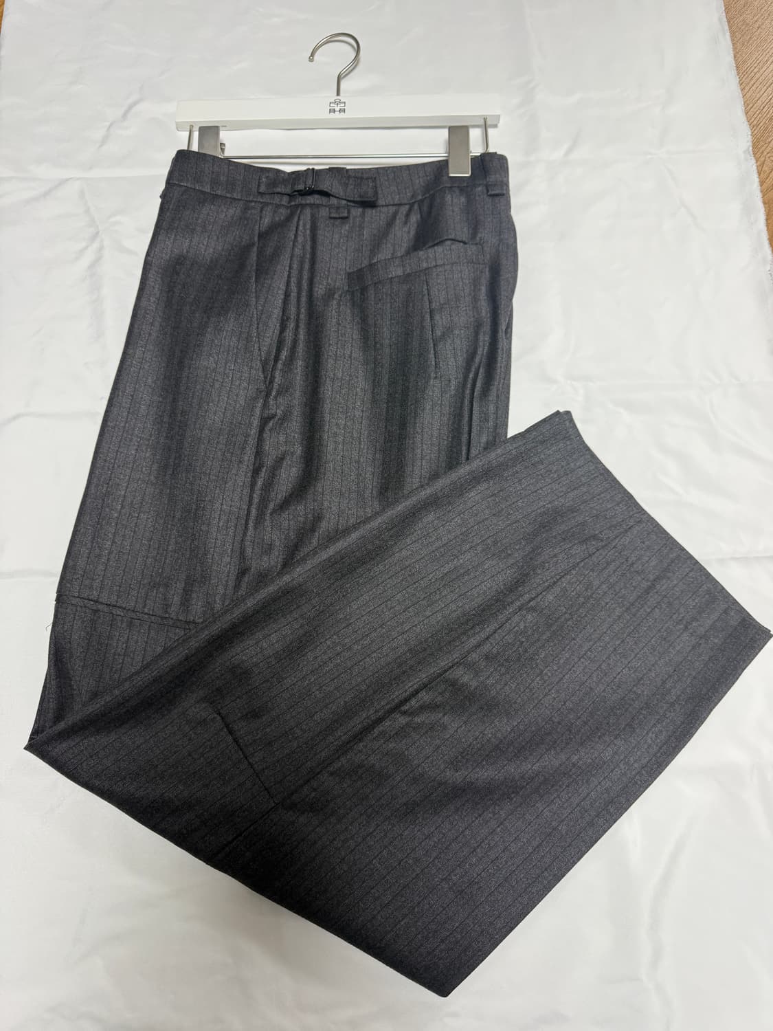 23SS 폴리테루 디비전 트라우저 스트라이프 차콜 4사이즈 상품이미지2