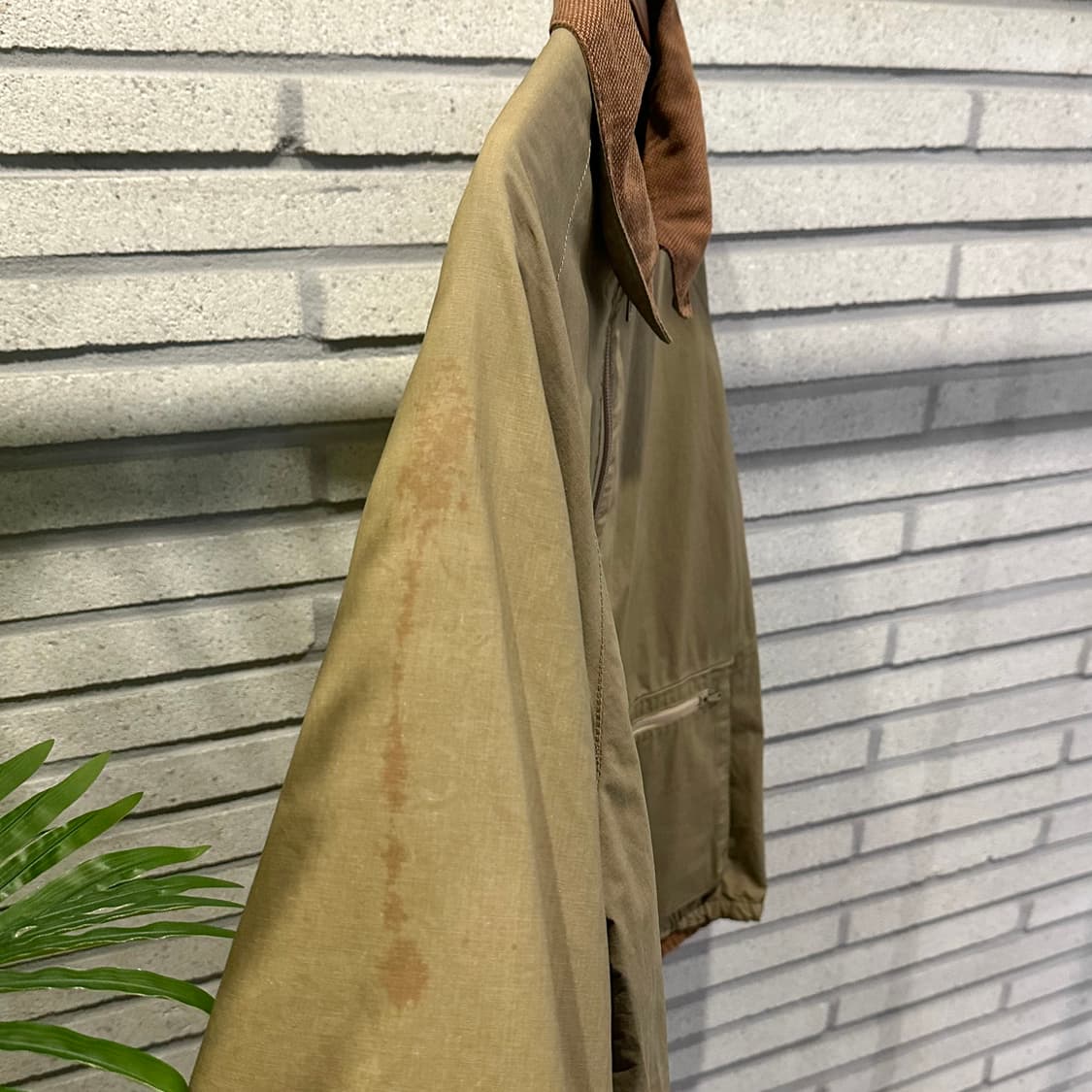 JPN VINTAGE 데님 투톤 바시티 워크자켓 소매배색 자수 디테일 상품이미지6