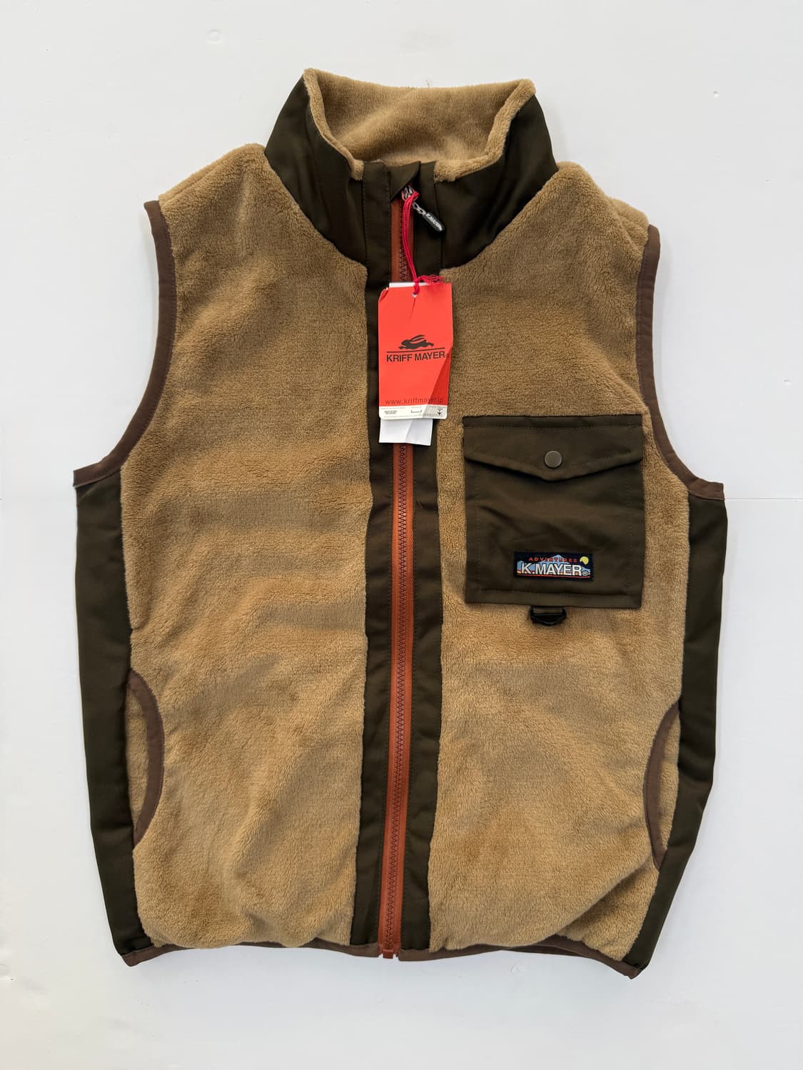 KRIFF MAYER 베이지 플리스 베스트 상품이미지1