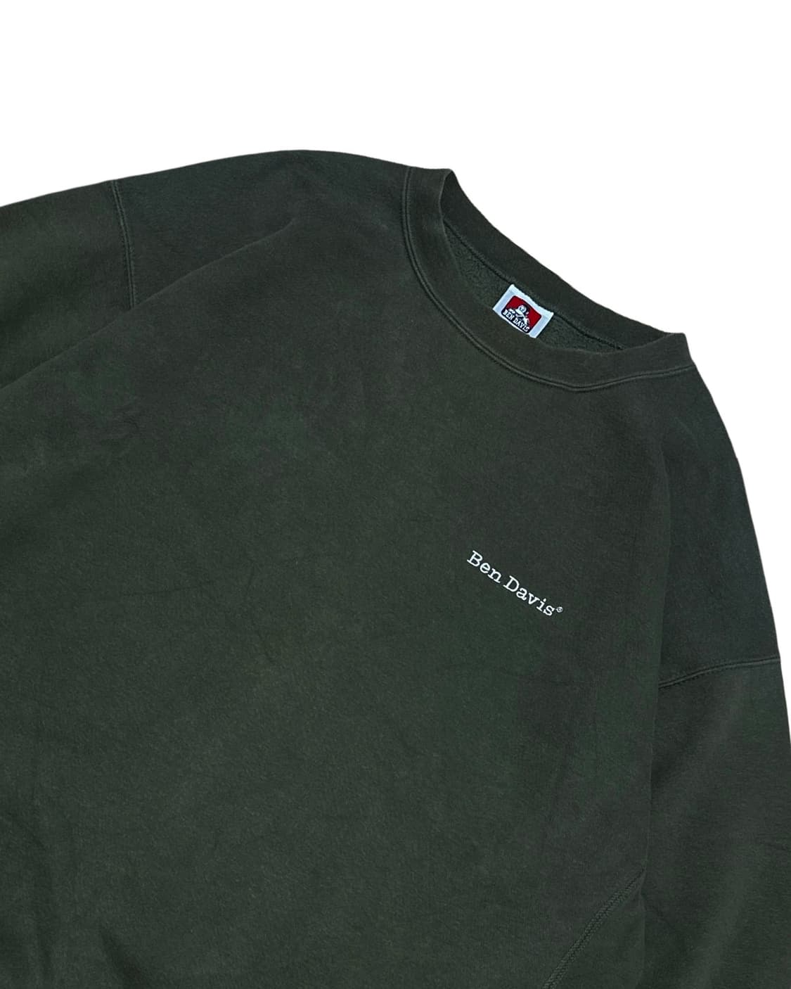 벤 데이비스 로고 카키 맨투맨 상품이미지3