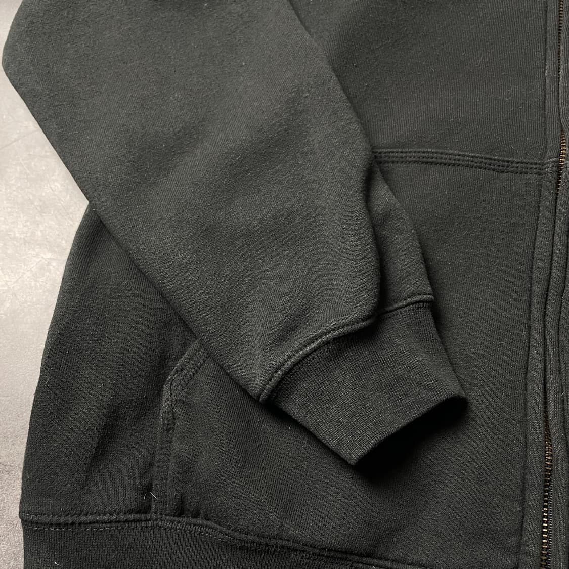 CARHARTT 칼하트 빈티지 블랙 기모 후드 집업 A00843 상품이미지5