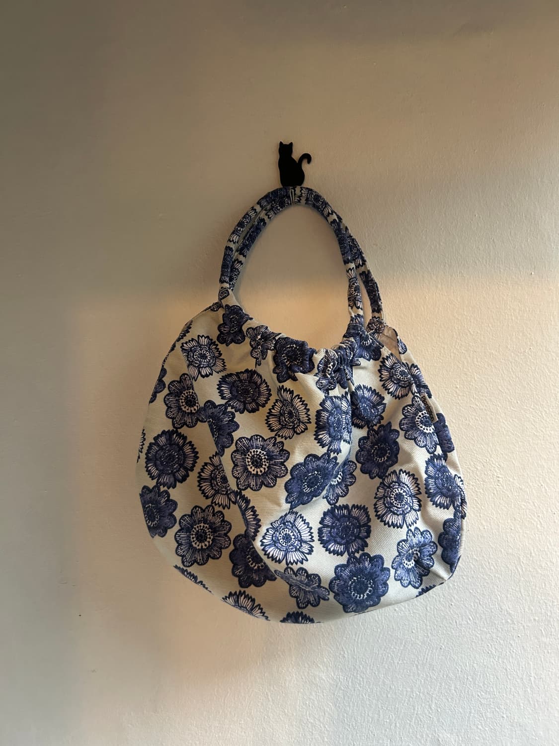 파란꽃 핸드백  상품이미지6