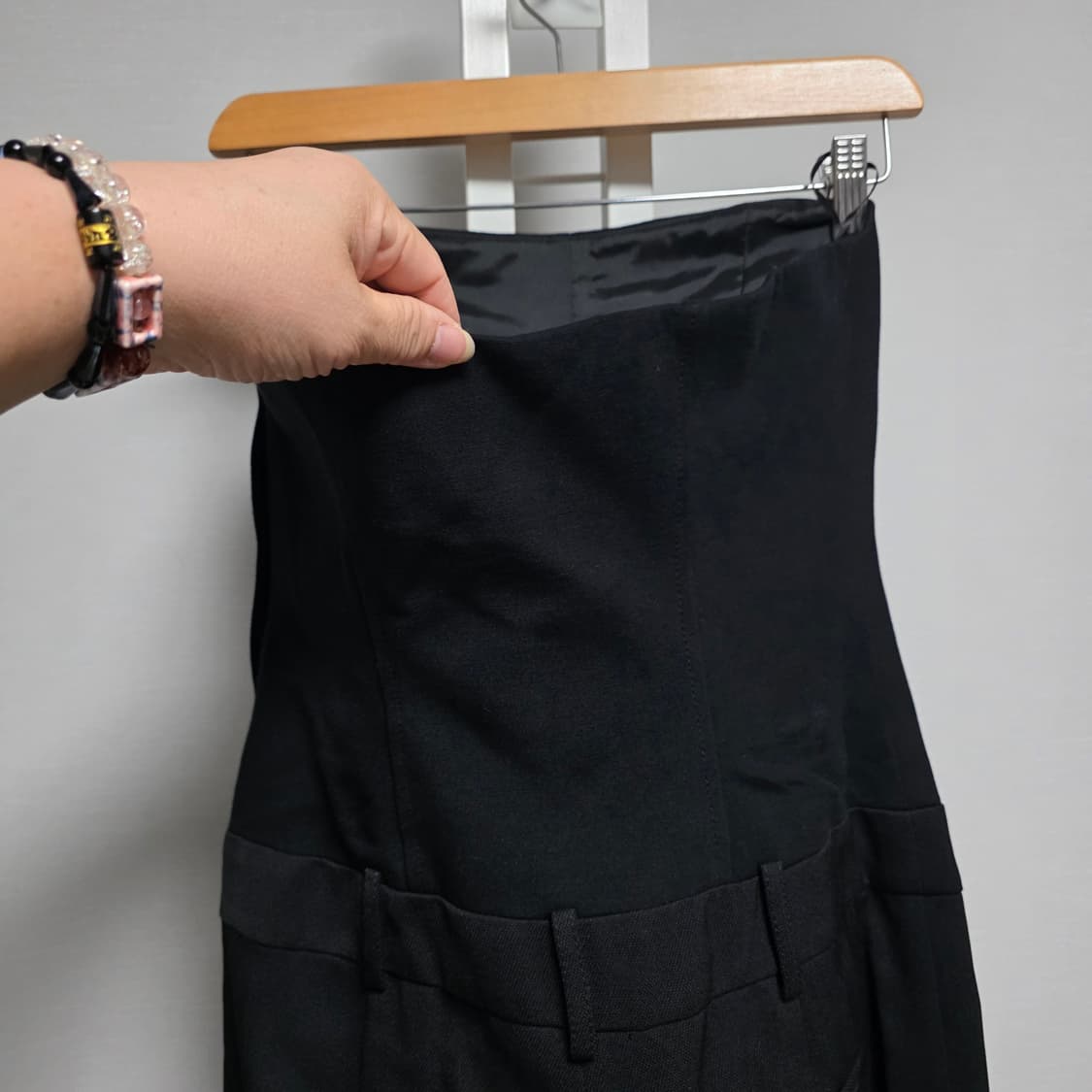 Theory 블랙 튜브탑 점프수트 상품이미지6