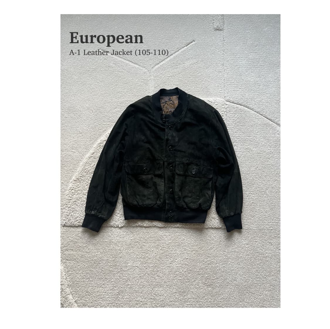 Euro Suede A-1 Leather Jacket (105) 상품이미지1