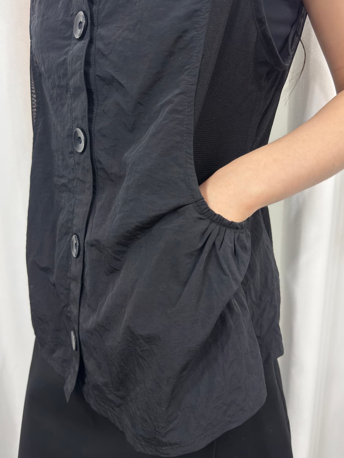 mesh detail vest 상품이미지4