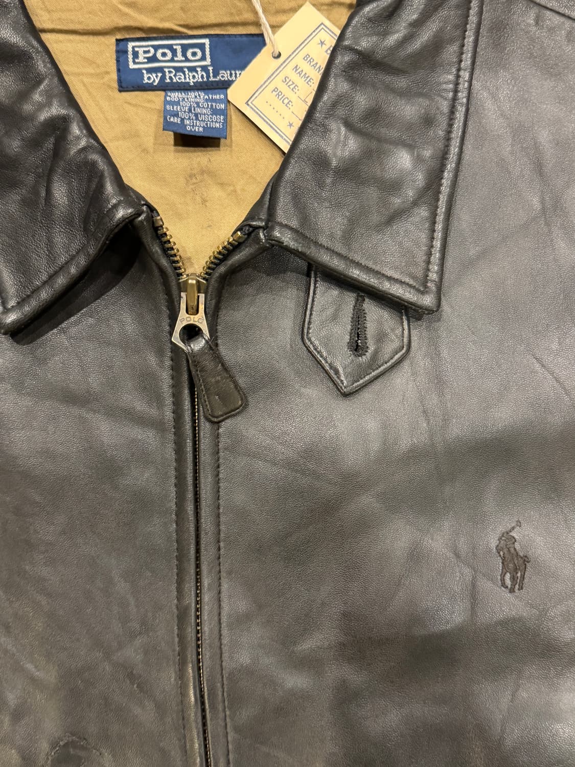 폴로 랄프로렌 맥스웰 레더 자켓 (L) 상품이미지6