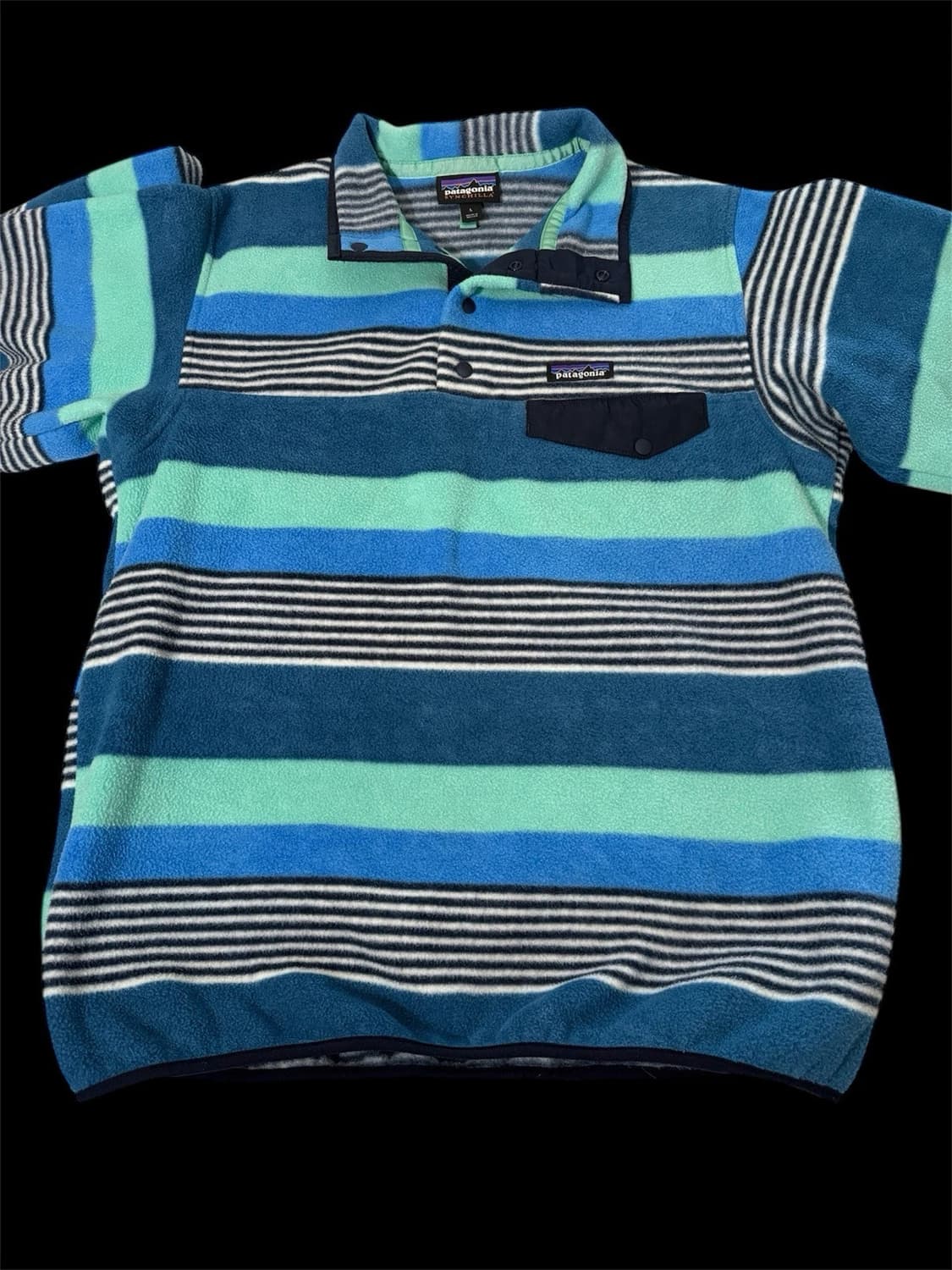 17SS 파타고니아 신칠라 스냅-T 핏츠 스트라이프 멕시코 상품이미지1