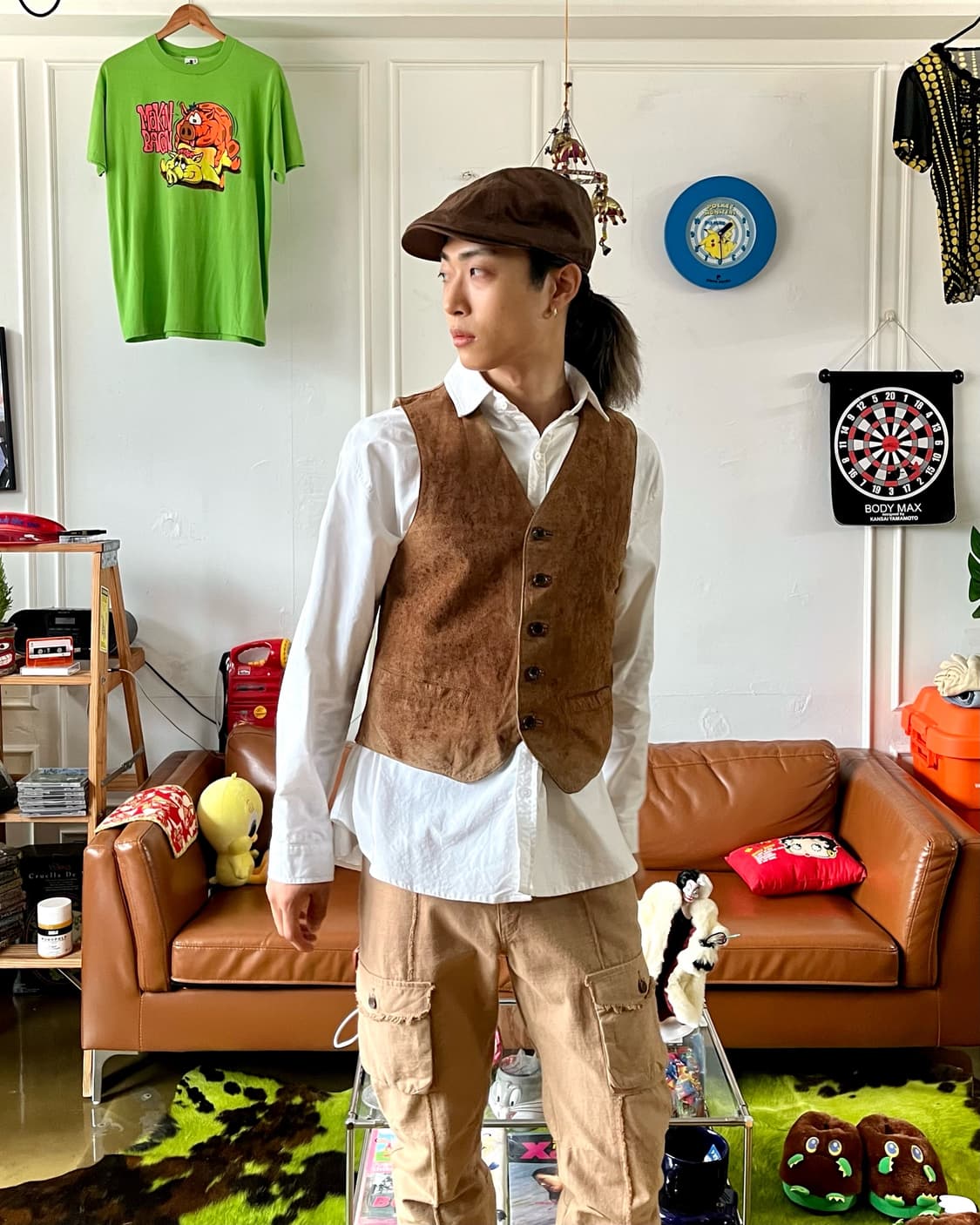 RedSkins Real Pig Leather Work Vest 상품이미지2