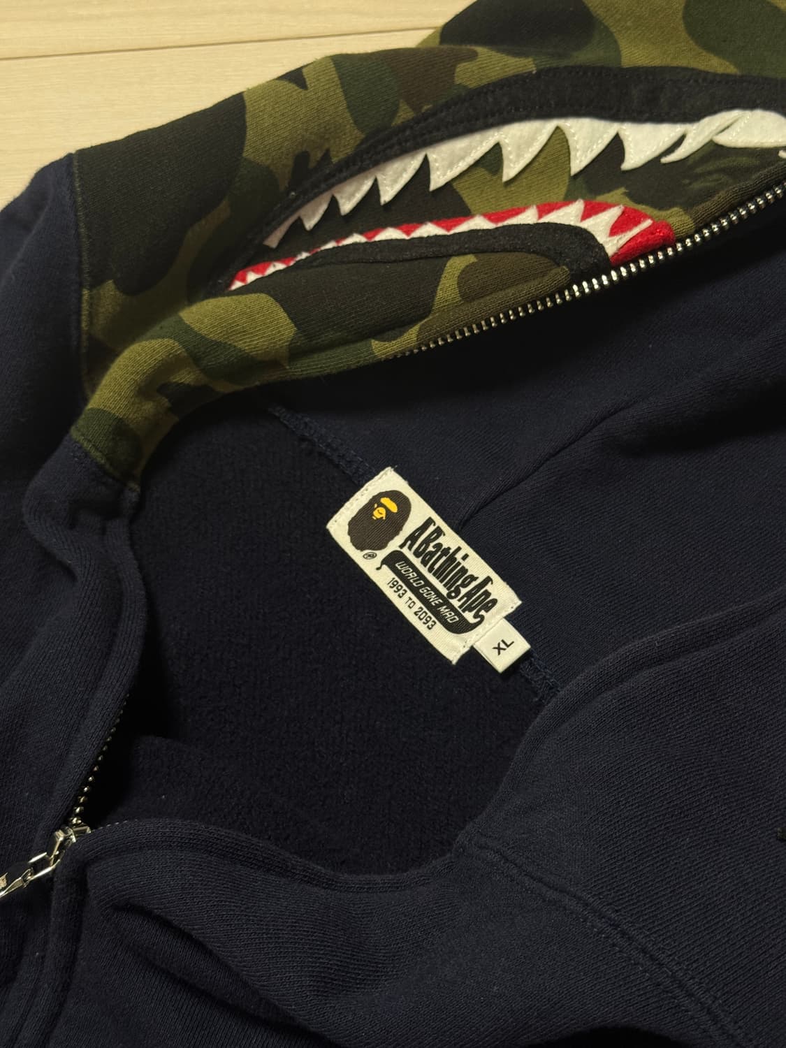 베이프 후드집업 XL 정품 네이버 상품이미지4