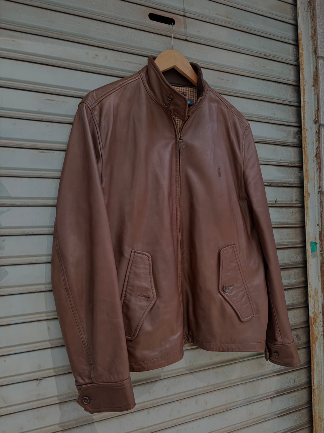 폴로 랄프로렌 헤링턴 레더 자켓 상품이미지1