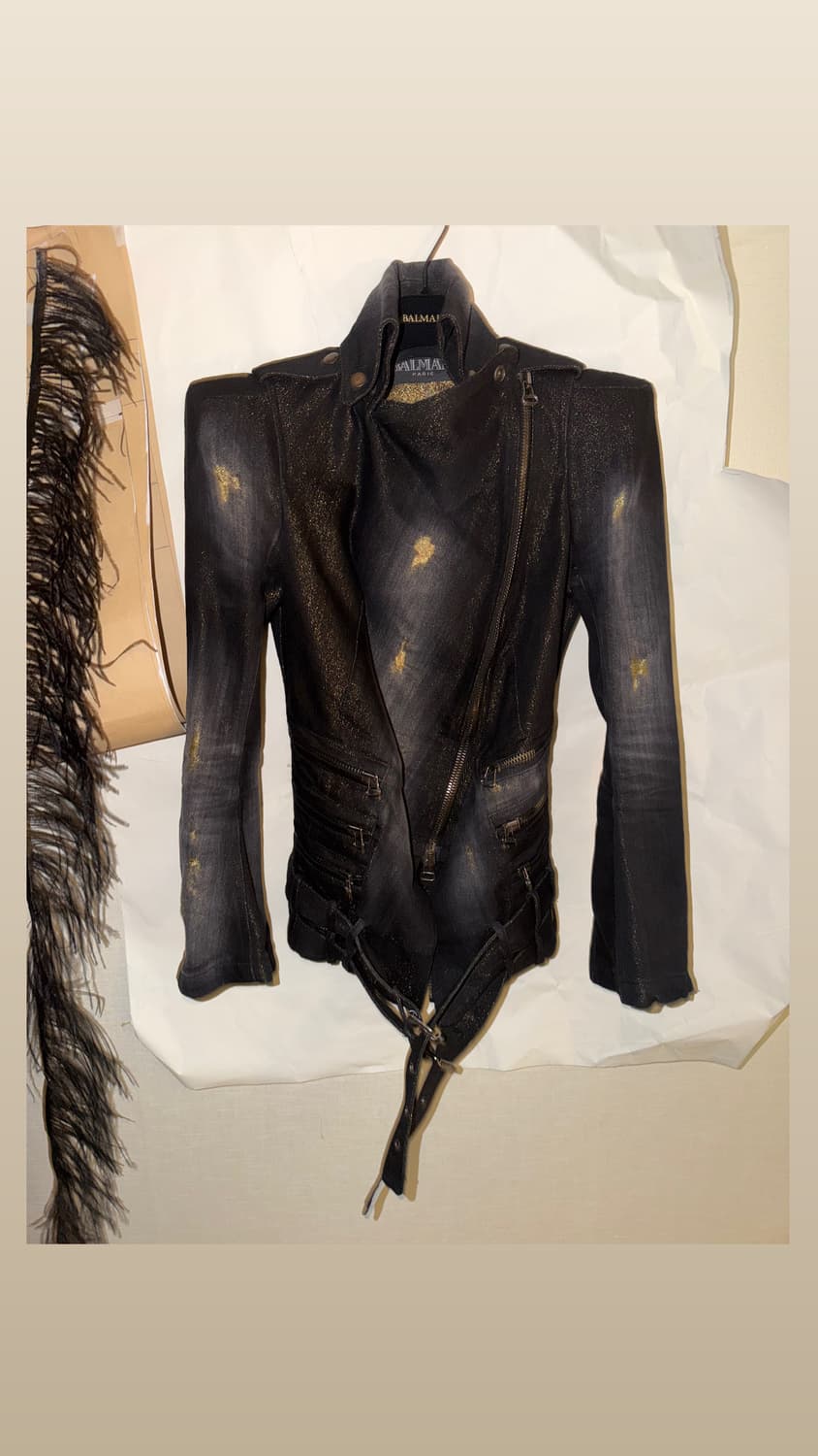 발망 2010aw 쇼피스 데카르넹 아카이브 슈퍼숄더 골드 재킷 상품이미지1