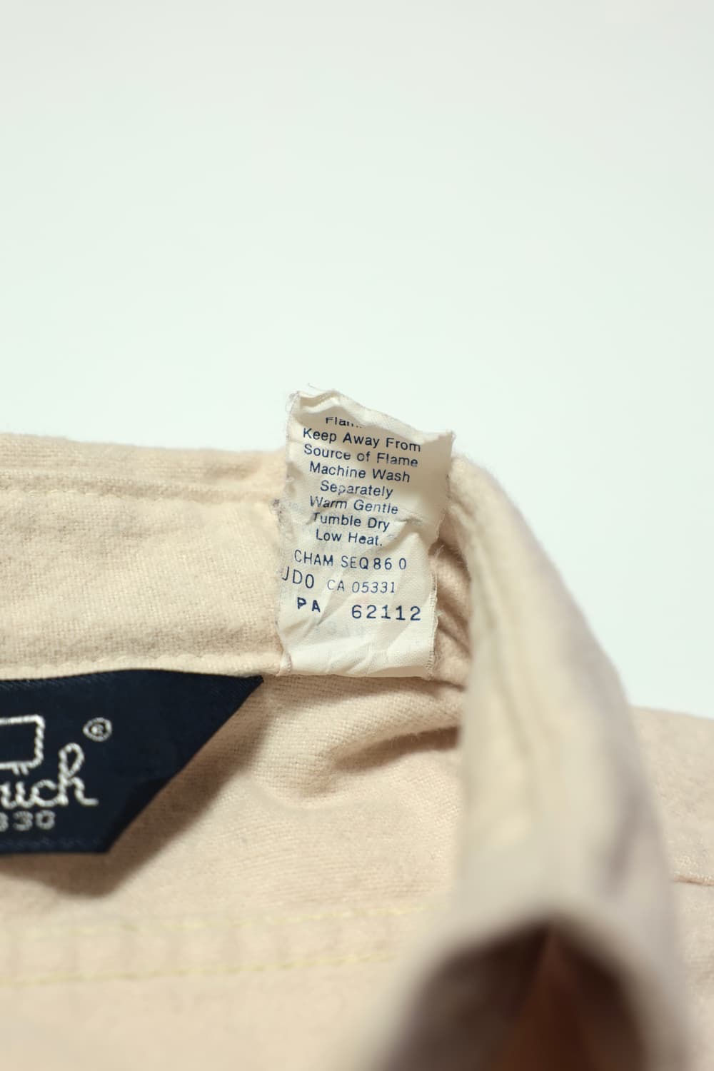 [USA] 00s Woolrich Cream Chamois Shirt 상품이미지6