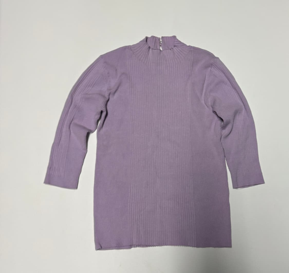 여성 잇미샤 풀오버 골지 니트 연보라 S 상품이미지1