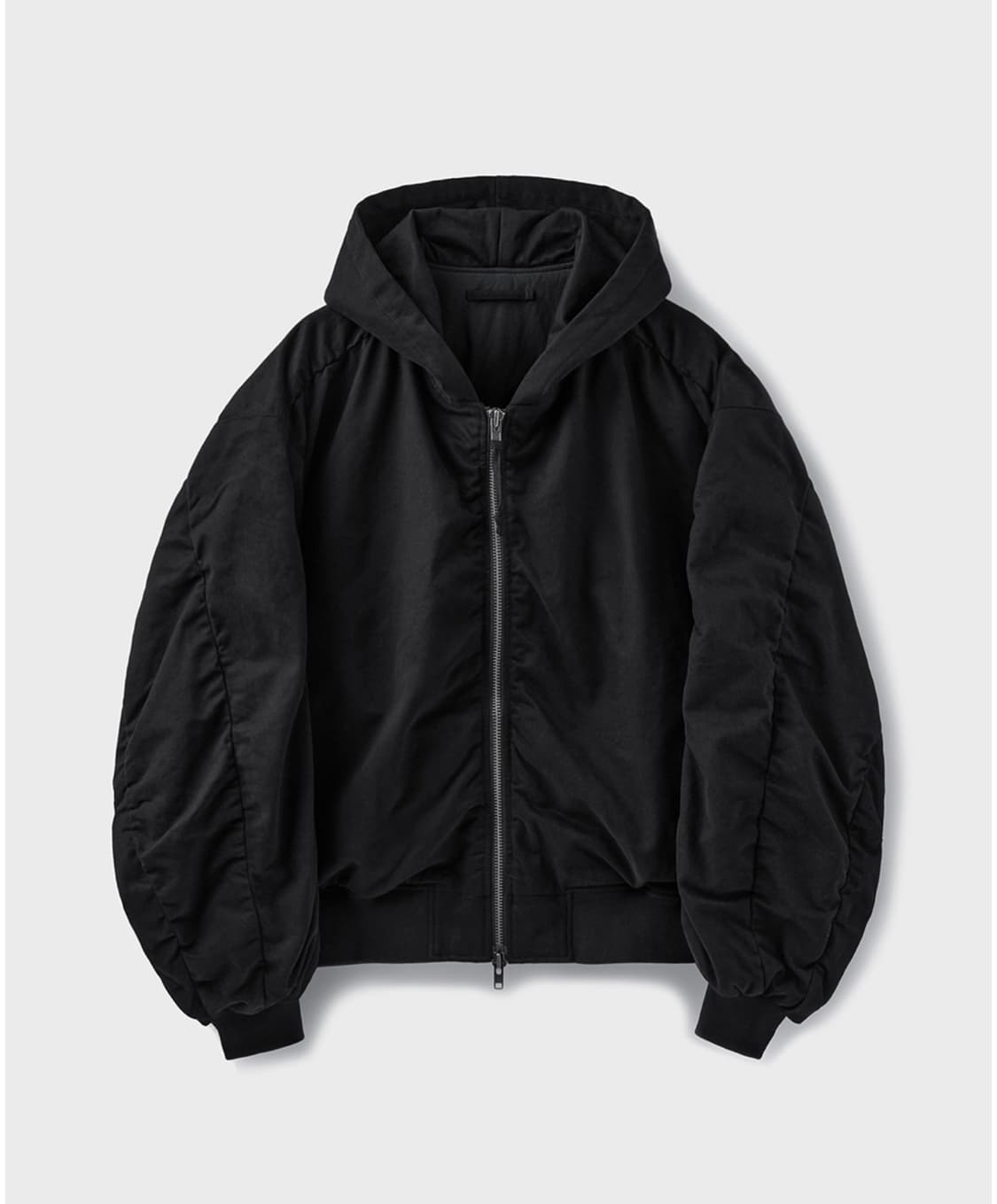 [L] 브랜디드 셔링 후드 봄버 자켓 상품이미지1