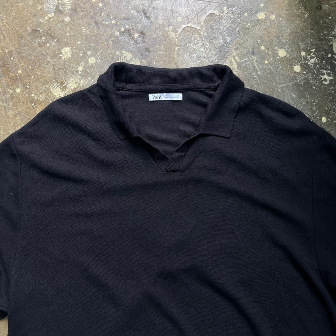 XL) ZARA 자라 반팔 카라 니트 상품이미지2