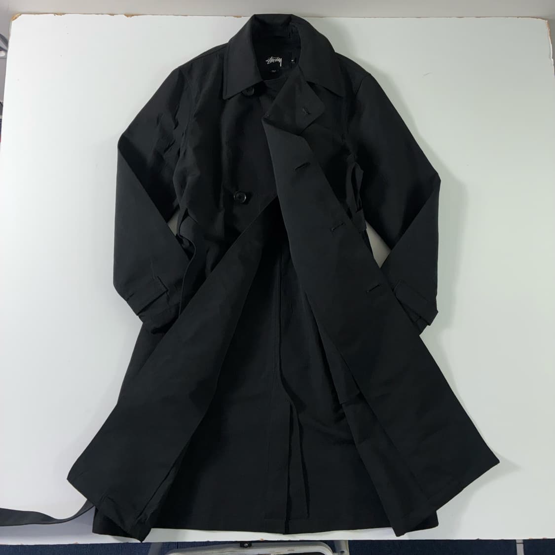 Stussy  스투시 블랙 더블 트렌치코트  상품이미지3