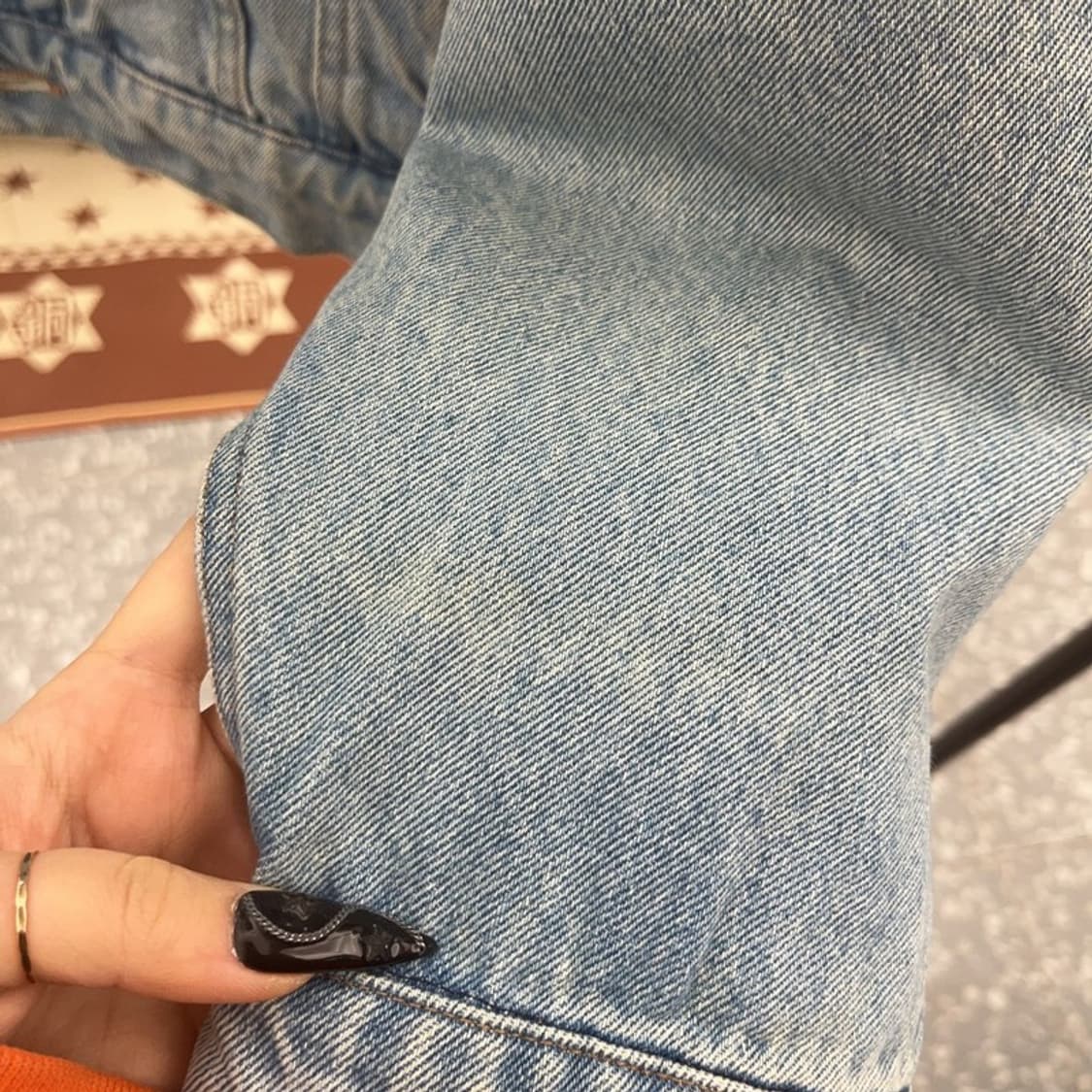 랭글러 히어로 빈티지 트러커 연청 데님자켓 L C08613 상품이미지9