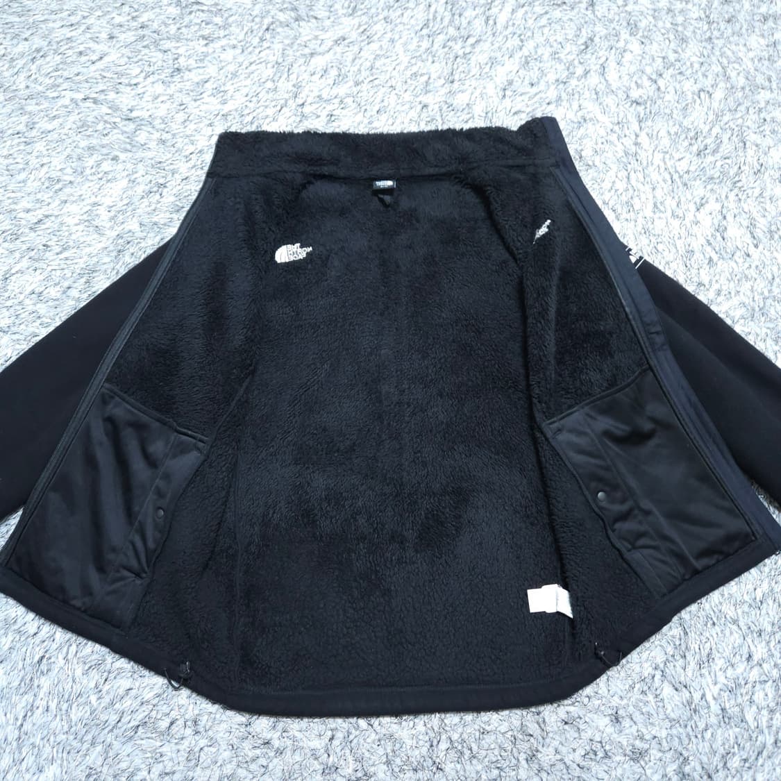 노스페이스) M 남자 블랙 퍼리 플리스자켓 양털집업 / 왕눈이샵 상품이미지9