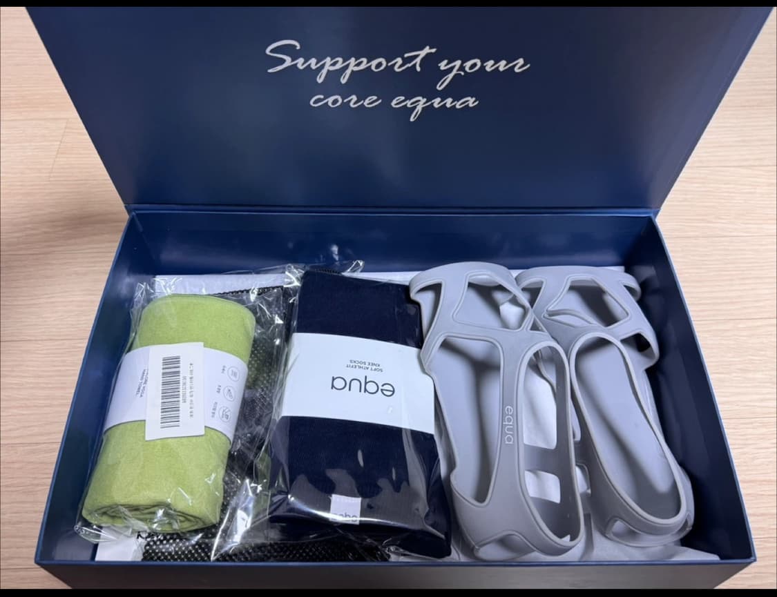 에콰 필라테스 코어슈즈 m+ 삭스+타월 gift package 상품이미지1