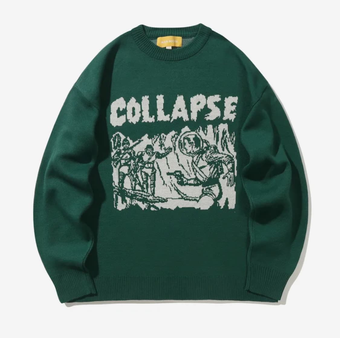 Collapse Oversized Sweater(TEAL GREEN) 상품이미지1