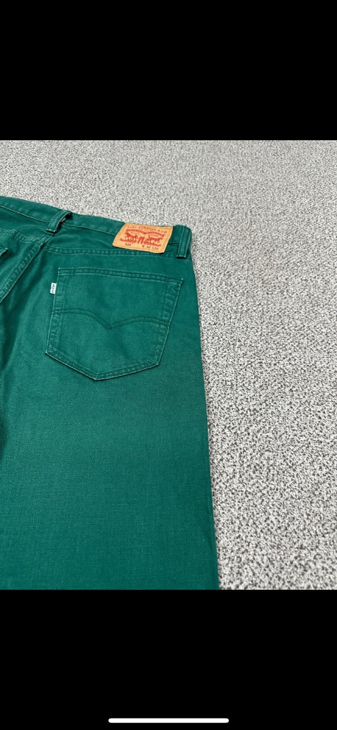 Levi's 리바이스 505 그린 데님 (w32 L32) 상품이미지2