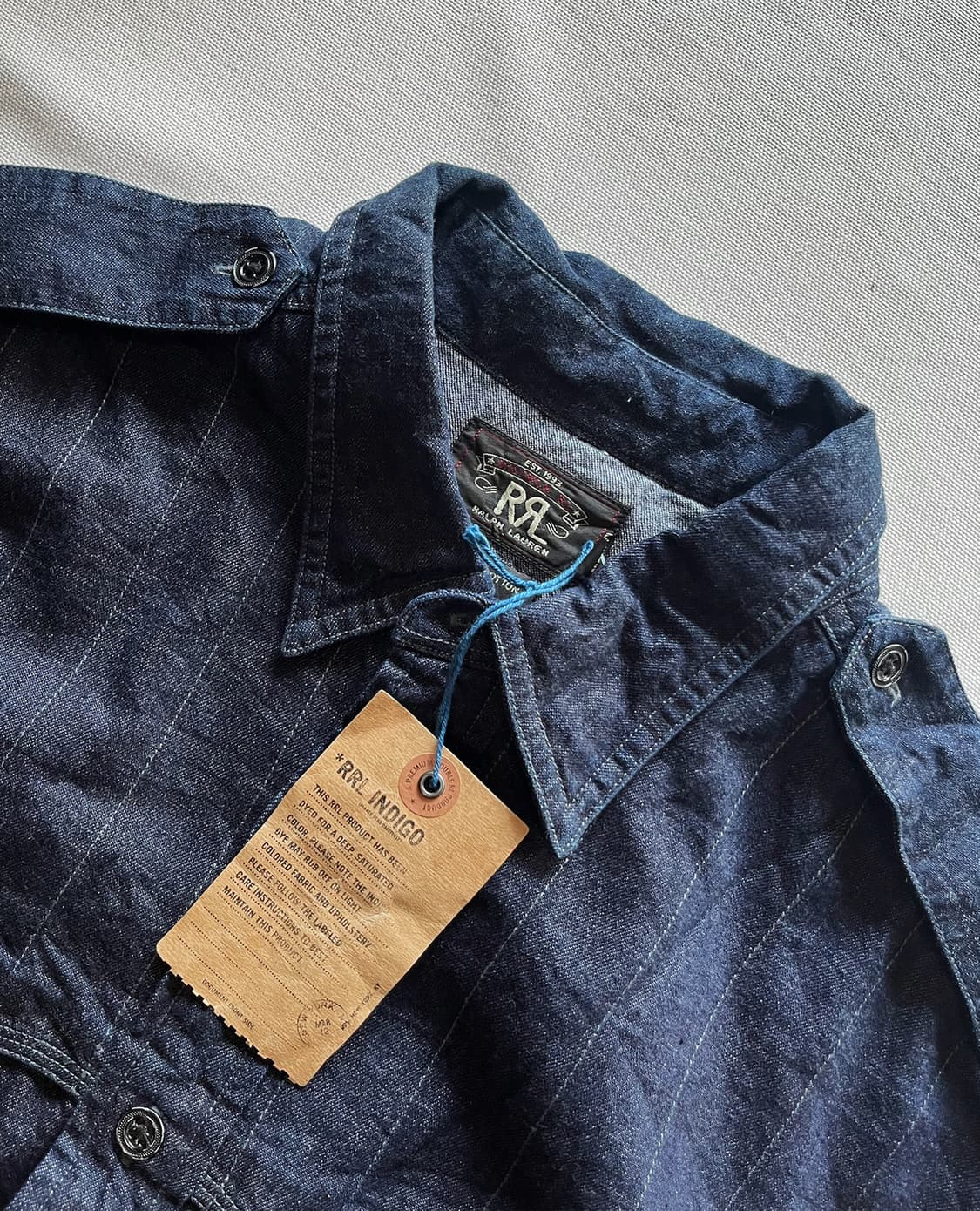 RRL indigo work denim shirkt 상품이미지9