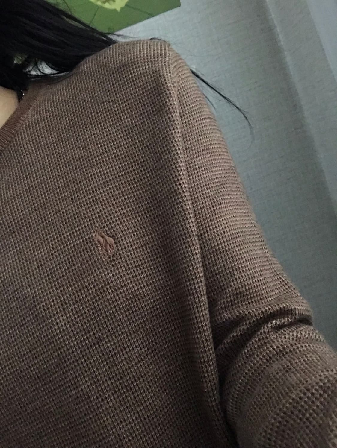 폴로 브라운 메리노울 니트 상품이미지6