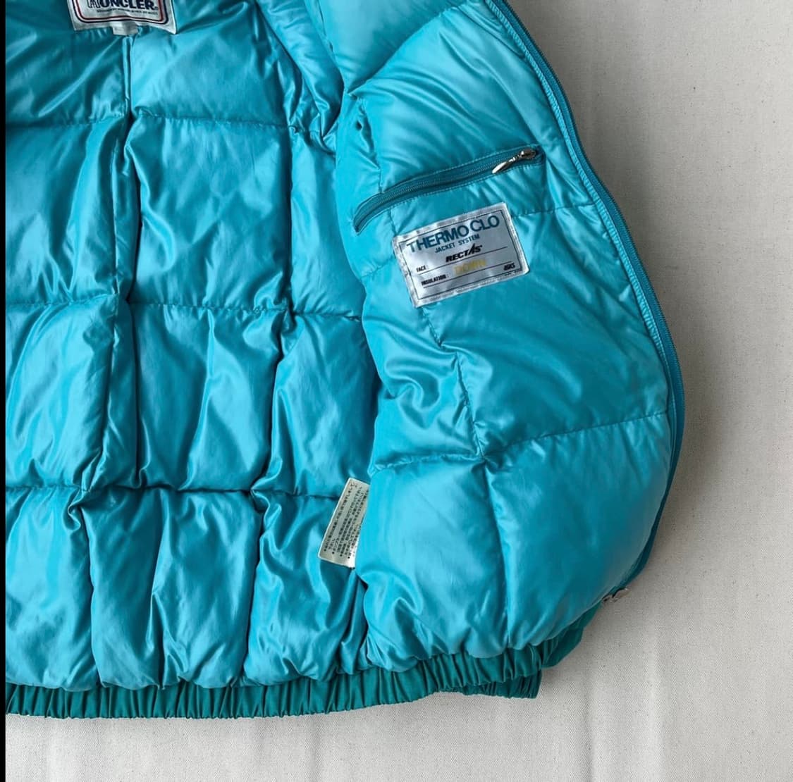 90s 몽클레르 X 아식스 터콰이즈 구스다운 점포 상품이미지8