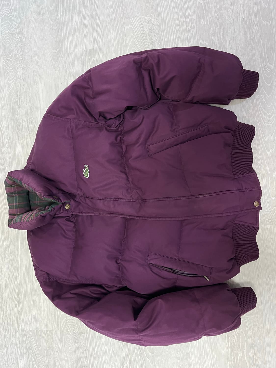 라코스테 빈티지 양면패딩 L 상품이미지1