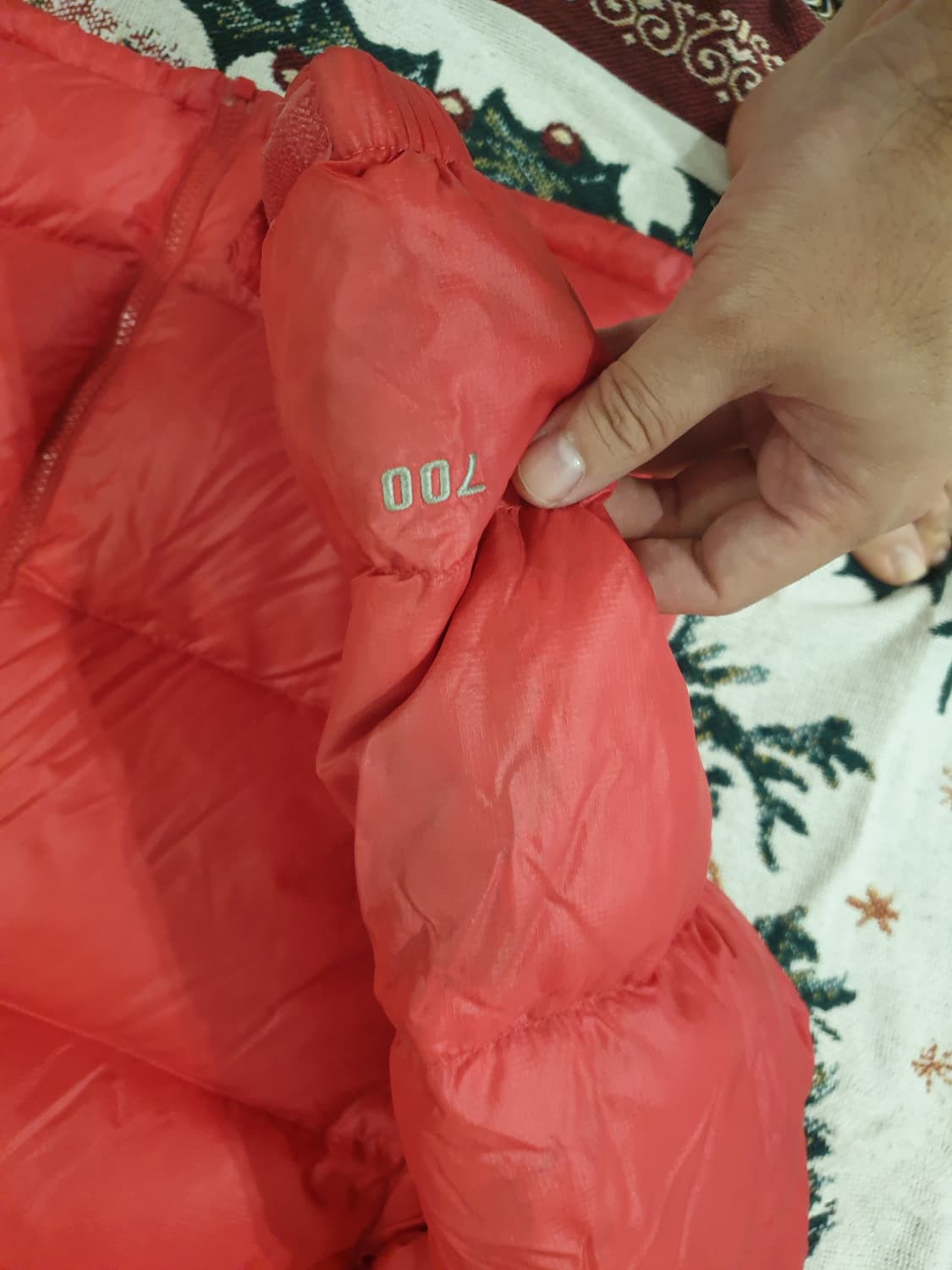 노스페이스패딩 체리700 95size 상품이미지4